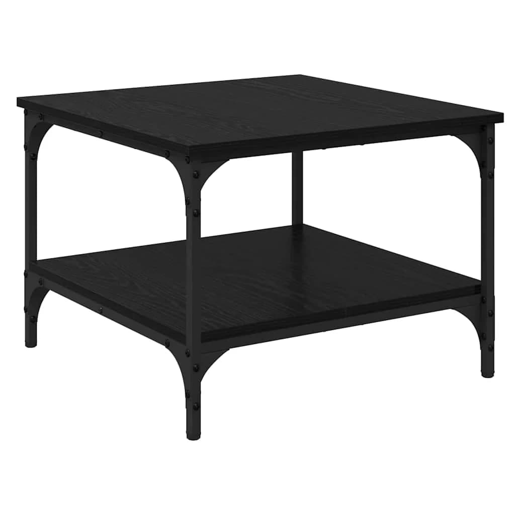Klubska miza Črna Orehovina 55 x 55 x 40 cm Inženirski les - slika 7