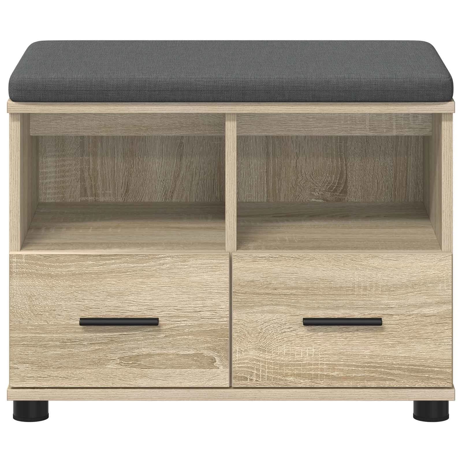 Haldna klop z blazino s predalom Sonoma hrast 60 x 38 x 46 cm - slika 5