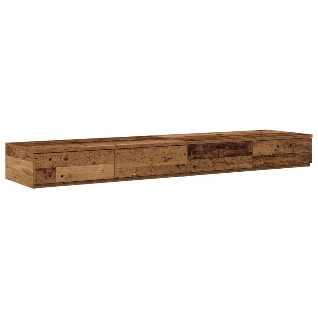 Posteljni predali Star les 160 x 36,5 x 16,5 cm Konstruiran les - slika 2