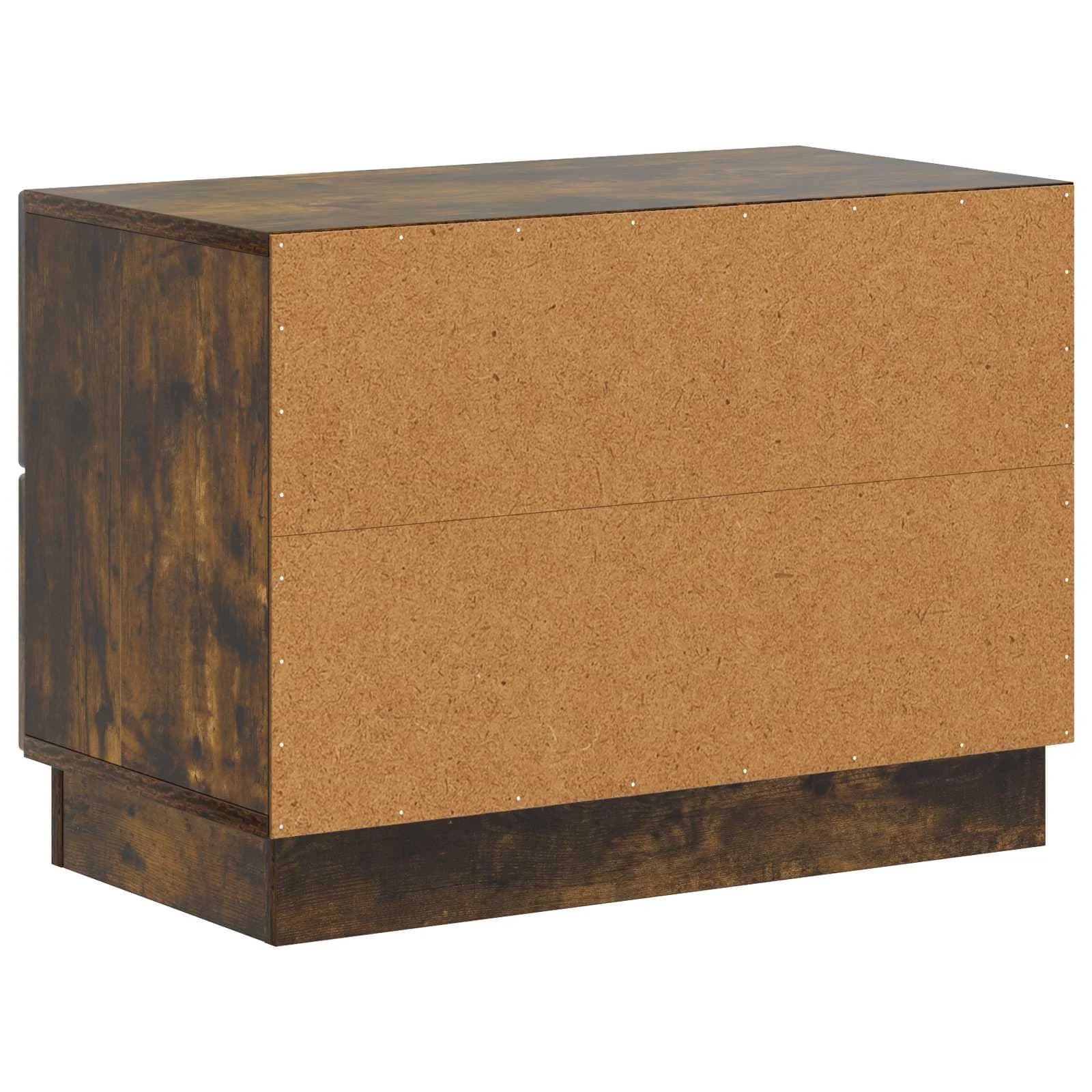 Nočna omarica Dimljen hrast 62 x 34,5 x 44,5 cm Inženirski les - slika 7