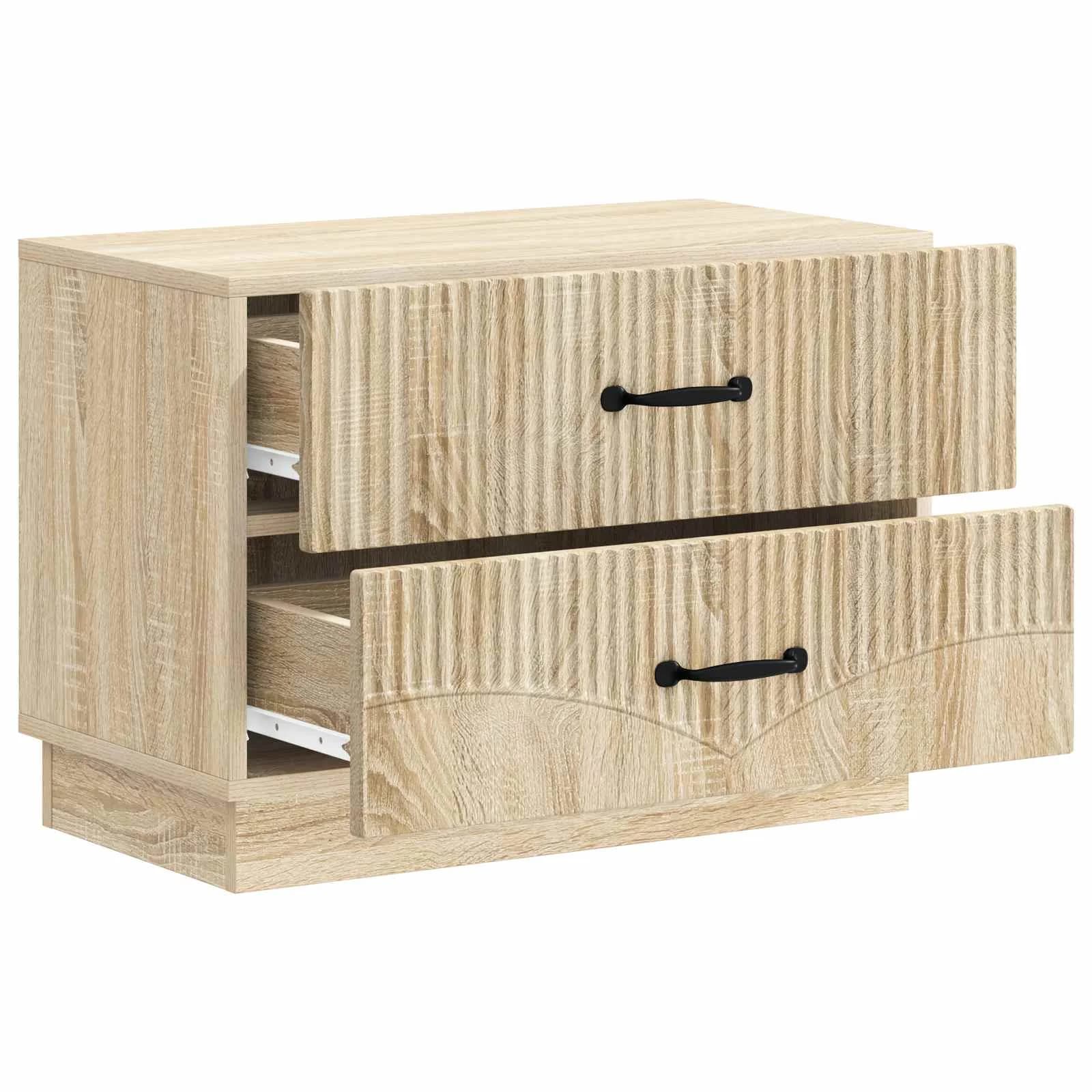 Nočna omarica Sonoma hrast 62 x 34,5 x 44,5 cm Inženirski les - slika 4