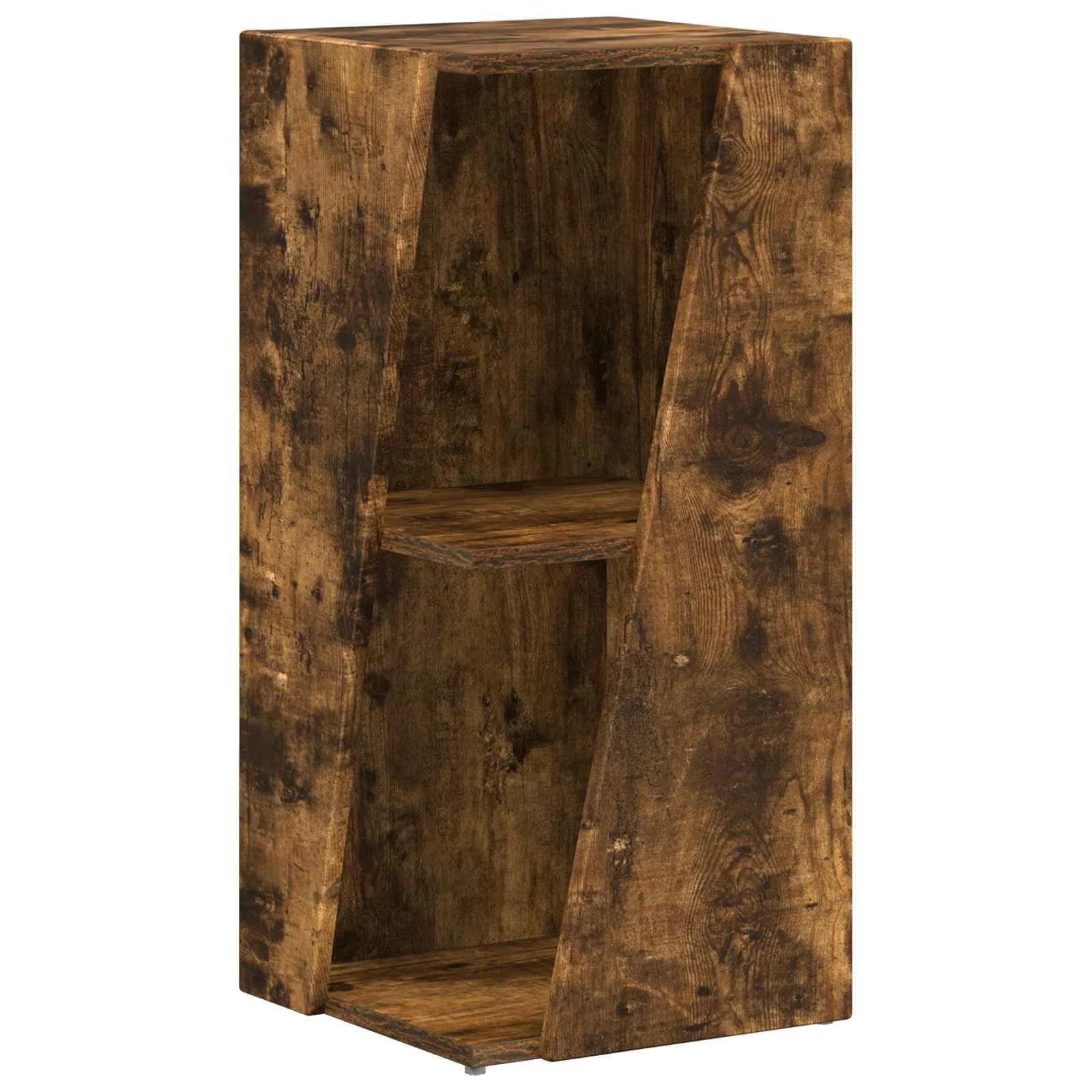 Stranski polic 33 x 32 x 70,5 cm Inženirski les Dimljeni oreh - slika 2