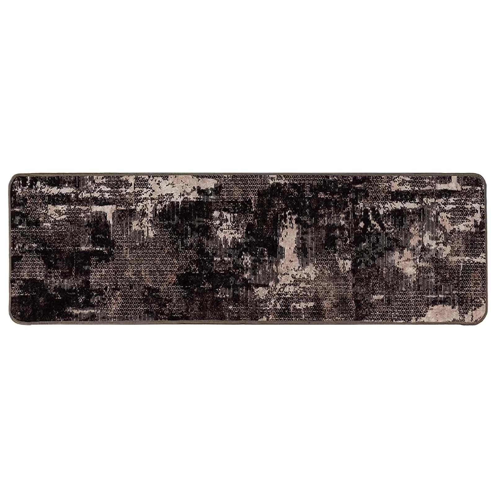 Preproga runner MARSA Črna 50 x 350 cm Poliester in PVC - slika 2