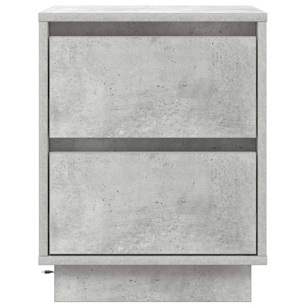 Nočna omarica Betonsko siva 39 x 34,5 x 50 cm Inženirski les - slika 7
