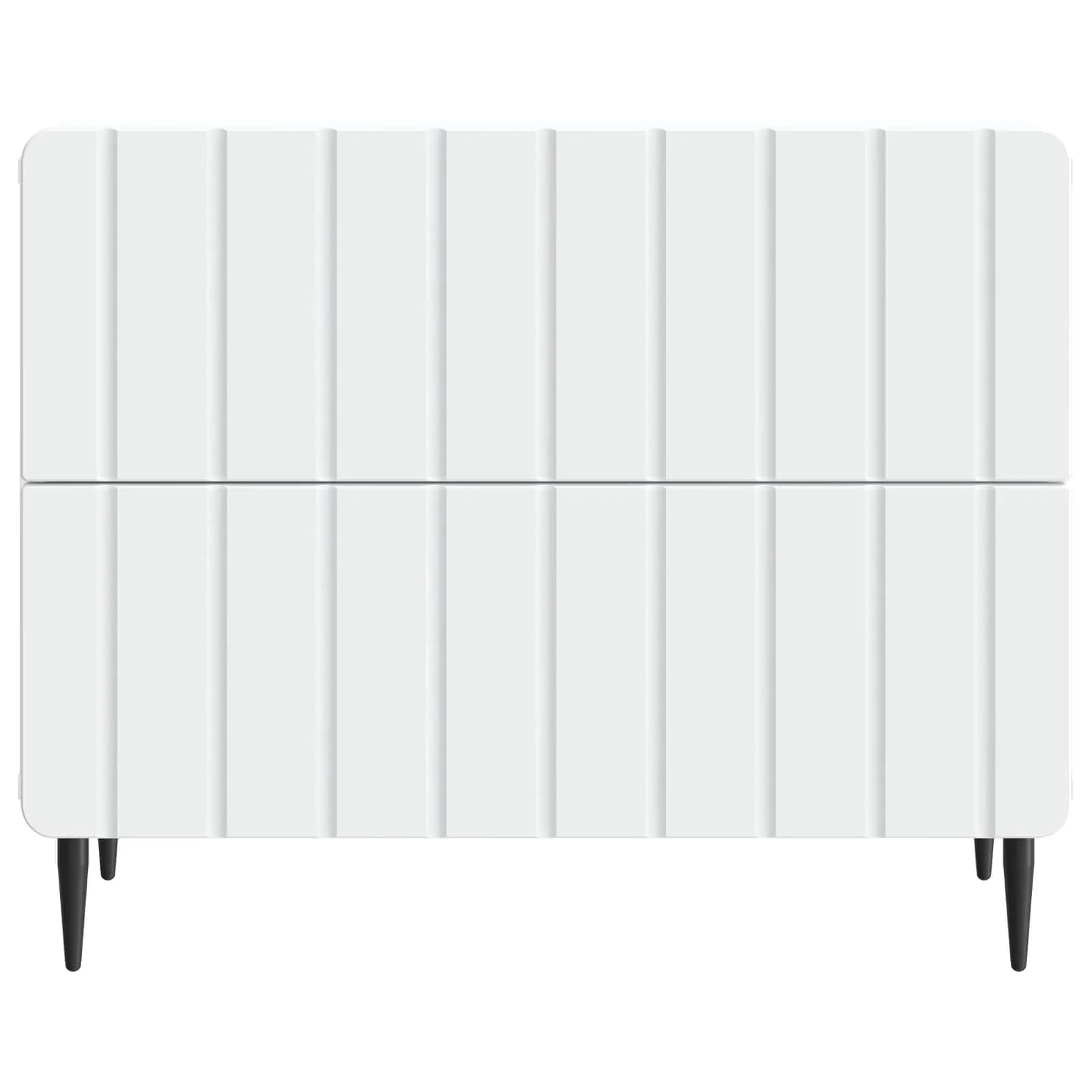 Nočna omarica Bela 62 x 34,5 x 49,5 cm Inženirski les - slika 5