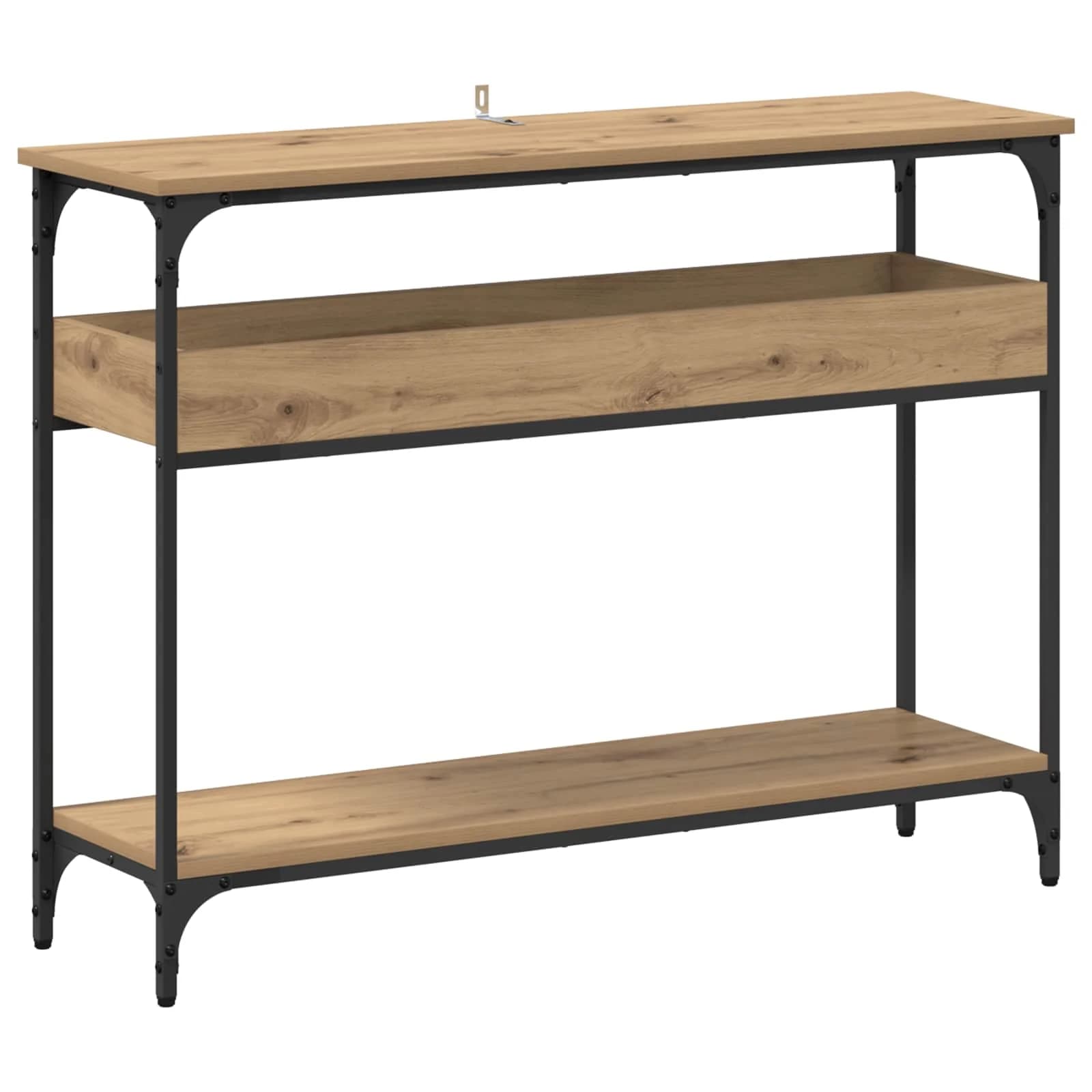 Konzolna miza artisan hrast 100 x 29 x 75 cm Inženirski les - slika 2