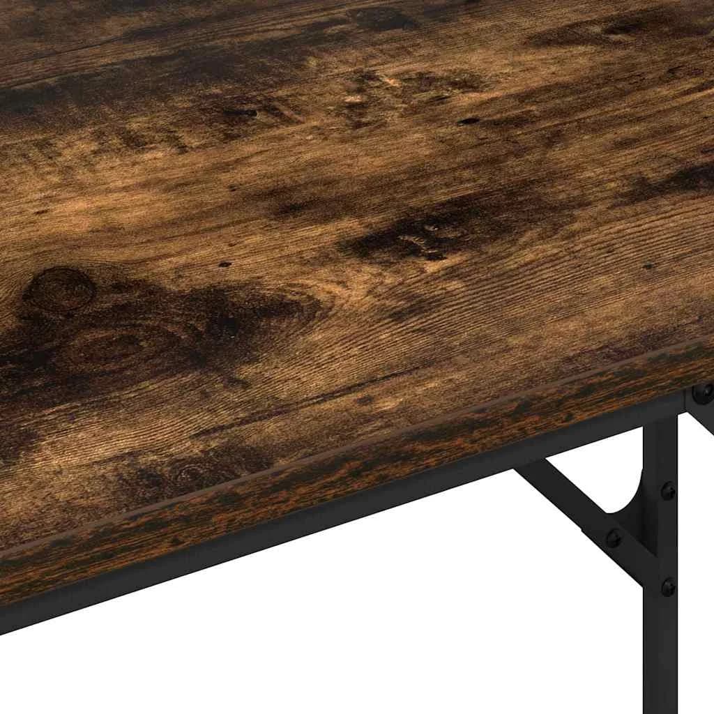 Miza Dimljeni oreh Inženirski les 100 x 50 x 86,5 cm - slika 11