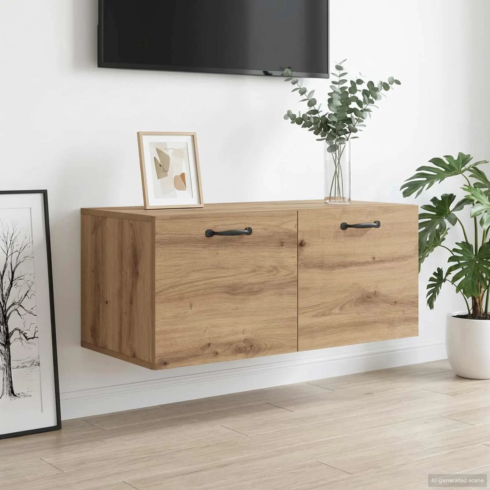Omarica na steni Montaža za steno Artisan hrast Inženirski les