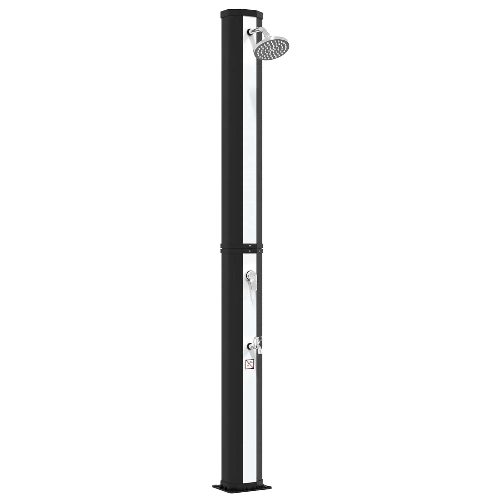 Sončna prha s tušem in pipico 40 l PVC, ABS, Cinkova zlitina - slika 2
