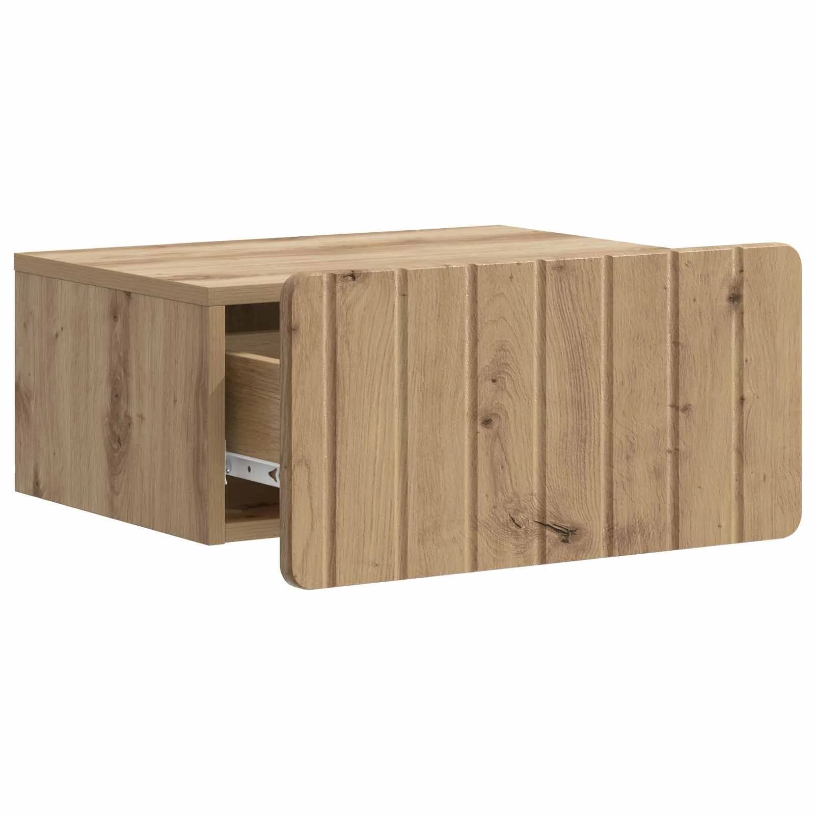 Stenski nočni omarici 2 kos Artisan hrast 49 x 34,5 x 24 cm - slika 6