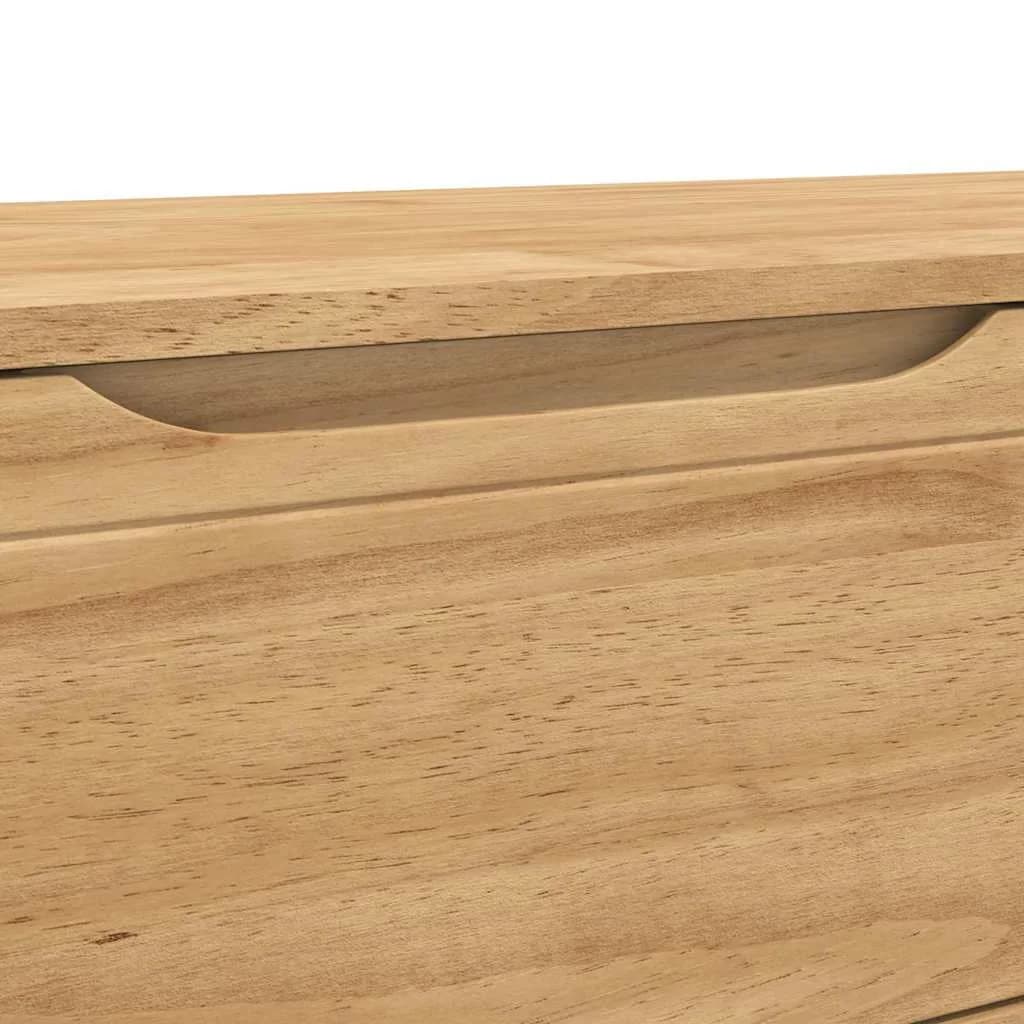 Klubska klop s predalom FLORO Voskast rjav 115 x 40 x 45 cm - slika 11