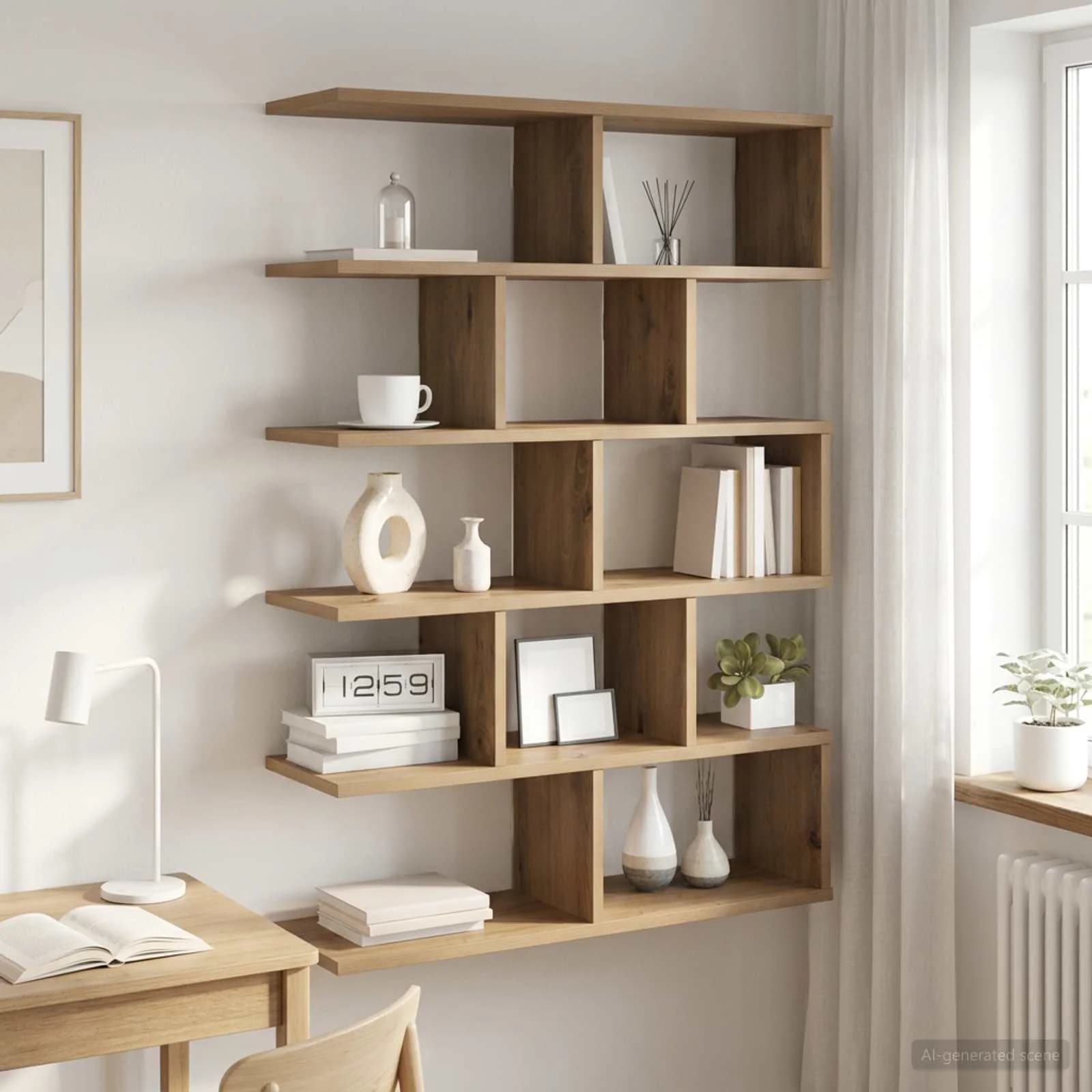 Stenska polica Artisan hrast 70 x 20 x 100 cm Inženirski les