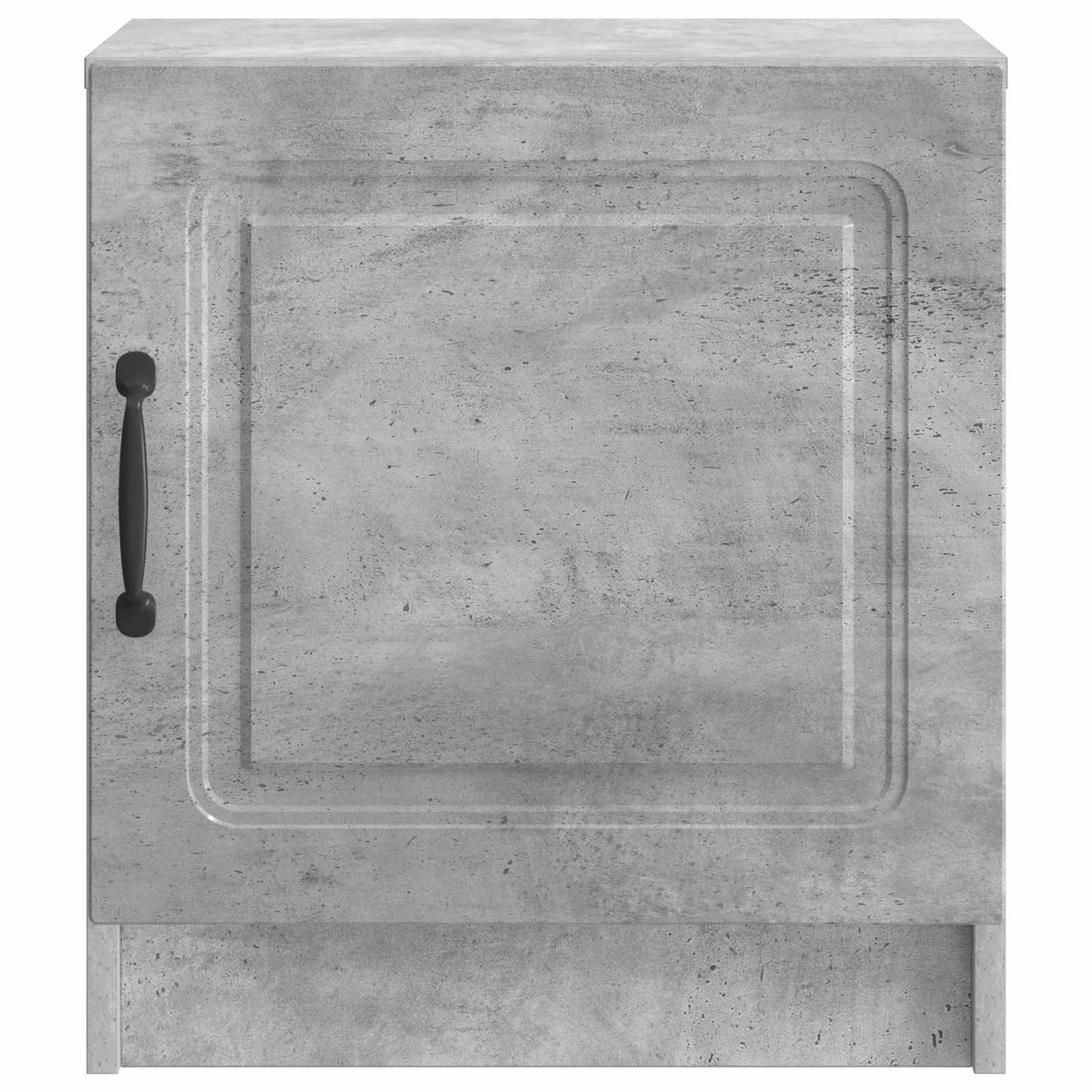 Nočna omarica Betonsko siva 43 x 34,5 x 47 cm Inženirski les - slika 5