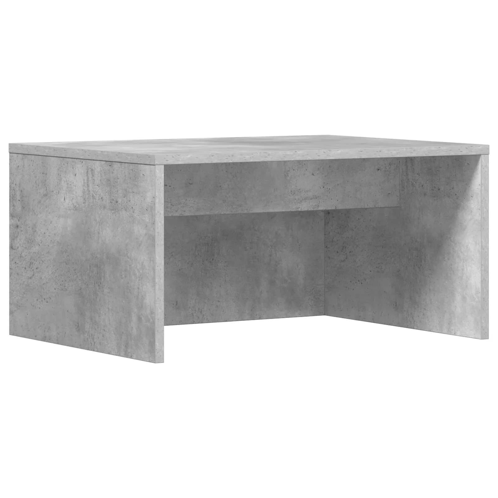 Stenska miza Betonsko siva Inženirski les 60 x 45 x 30 cm - slika 2
