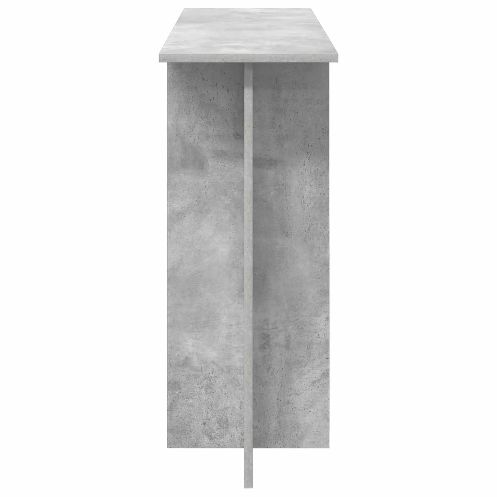 Konzolna miza Betonsko siva 100 x 30 x 75 cm Inženirski les - slika 6