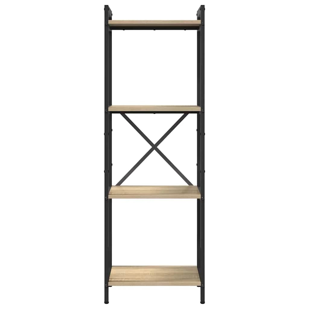 Knjižna polica 40 x 30 x 119 cm Inženirski les Sonoma hrast - slika 5