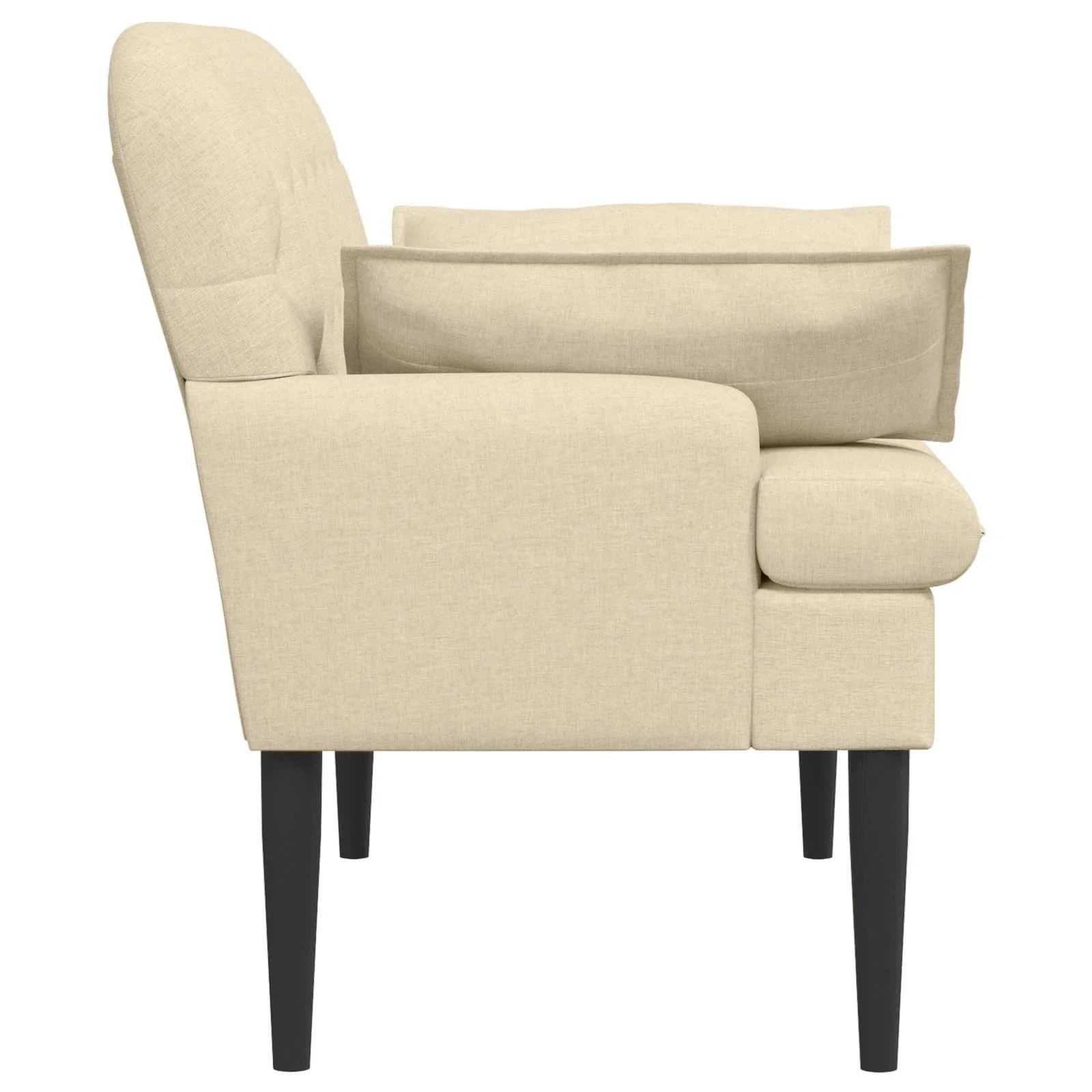 Dvojnica s gumbi Krem 111 x 68 x 80 cm Blago - slika 4