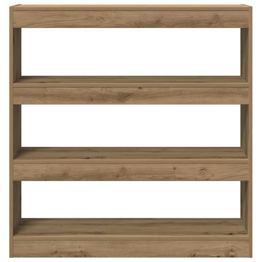 Knjigovni omar 3 nivojev 100 x 30 x 103 cm Inženirski les - slika 5