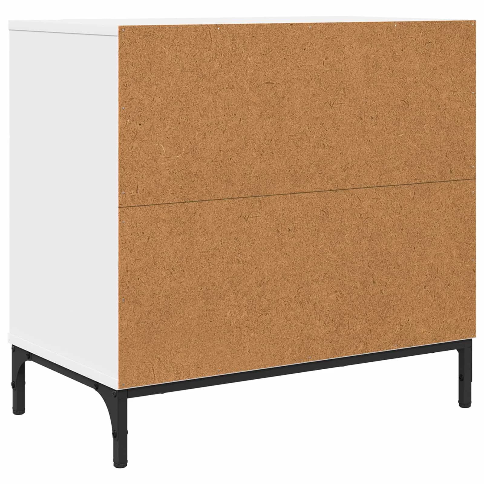 Nočna omarica Bela 63.5 x 36 x 61 cm Inženirski les - slika 8
