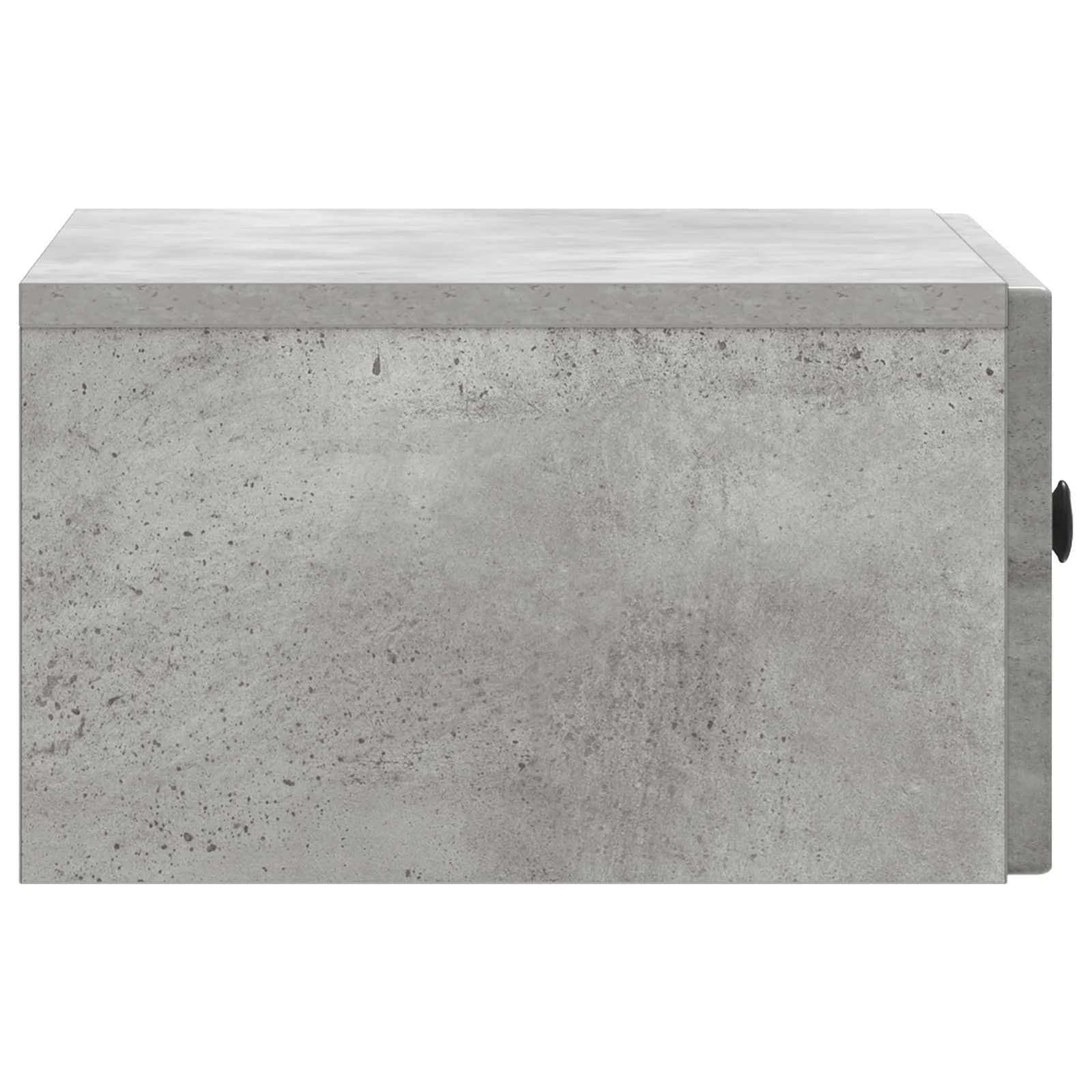 Nočna omarica 2 kos Betonsko siva 49 x 34,5 x 20 cm - slika 8