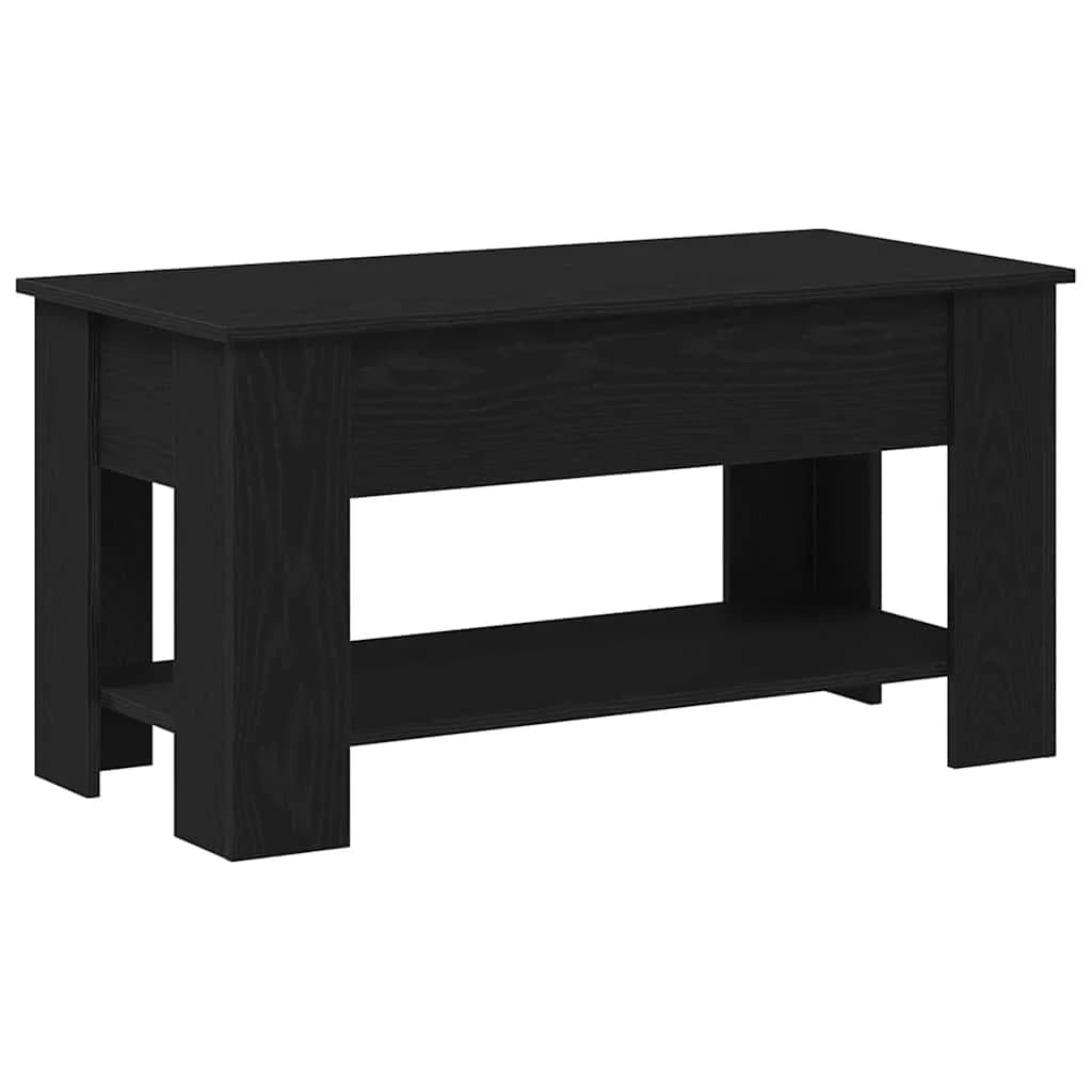 Klubska miza Črna Orehovina 101 x 49 x 52 cm Inženirski les - slika 2