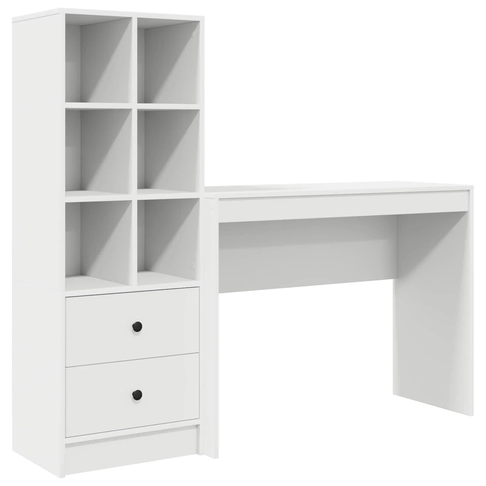 Miza Bela 145,5 x 40 x 127 cm 2 kos - slika 2