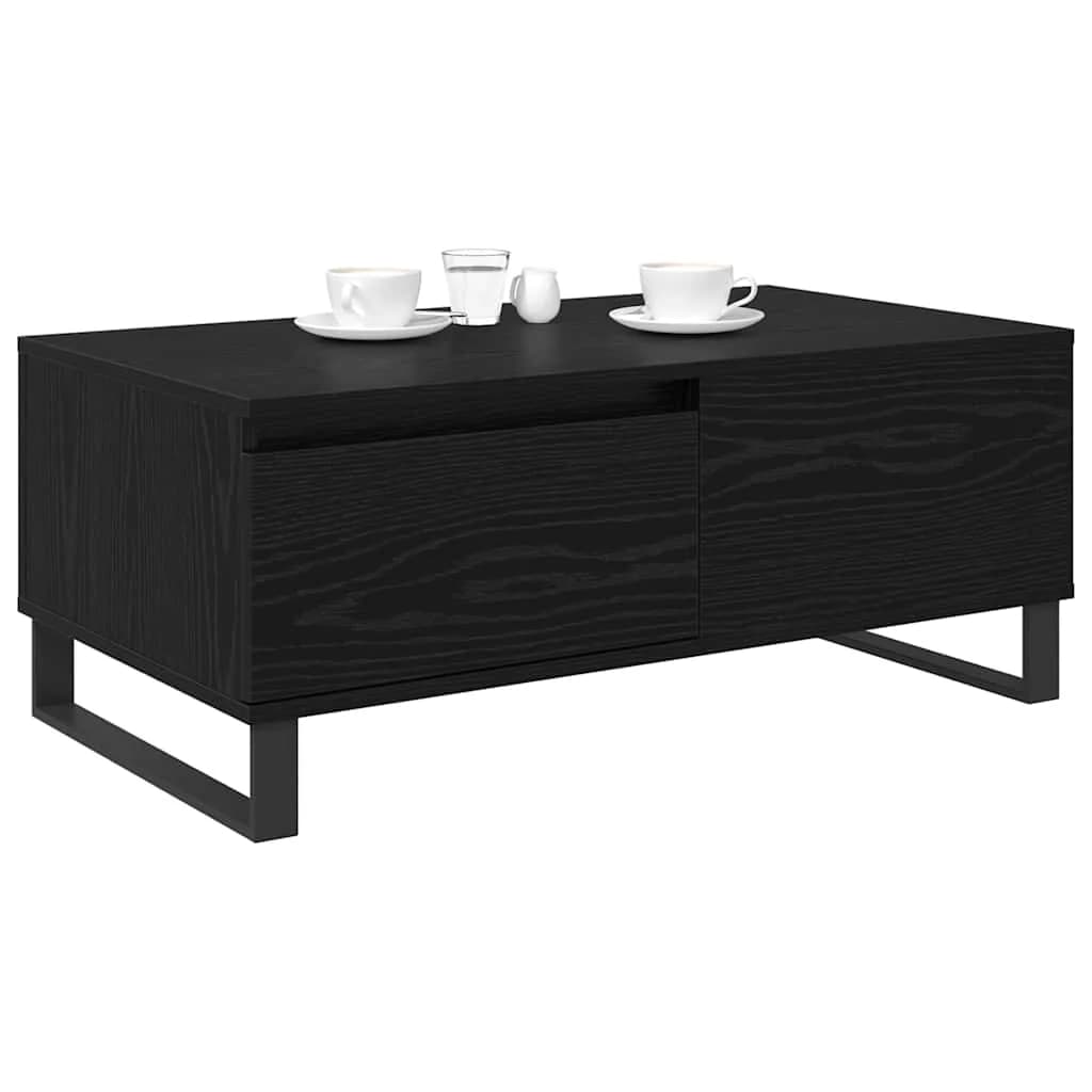 Klubska miza Črna Orehovina 90 x 50 x 36,5 cm Inženirski les - slika 3
