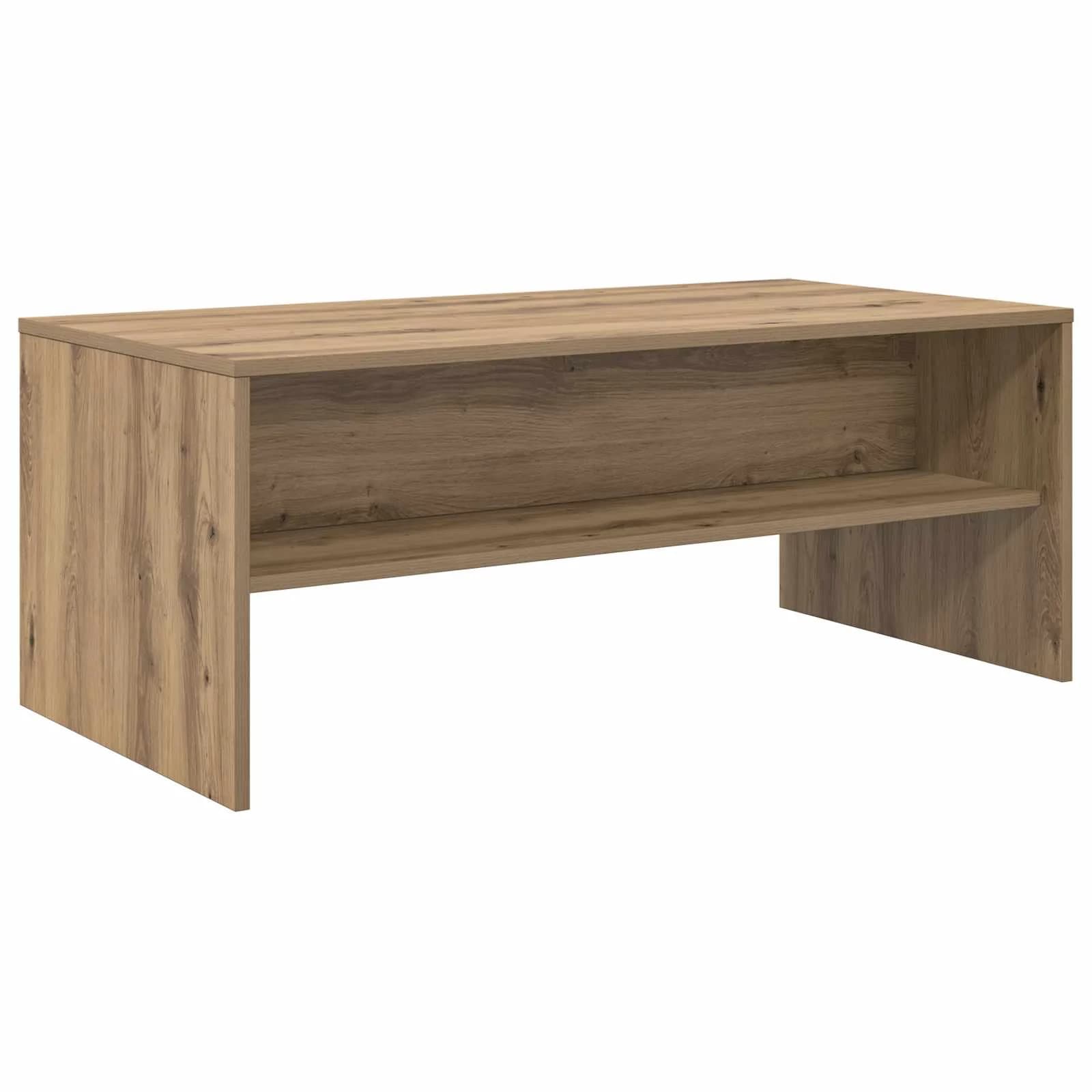 Klubska miza Umetni hrast 100 x 50 x 40 cm Inženirski les - slika 2