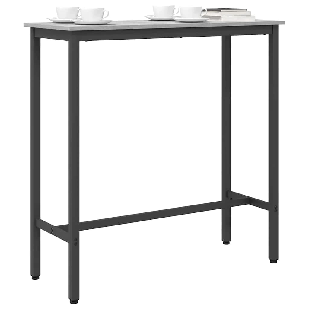 miza Siva Sonoma 100 x 40 x 100,5 cm Inženirski les in jeklo - slika 3