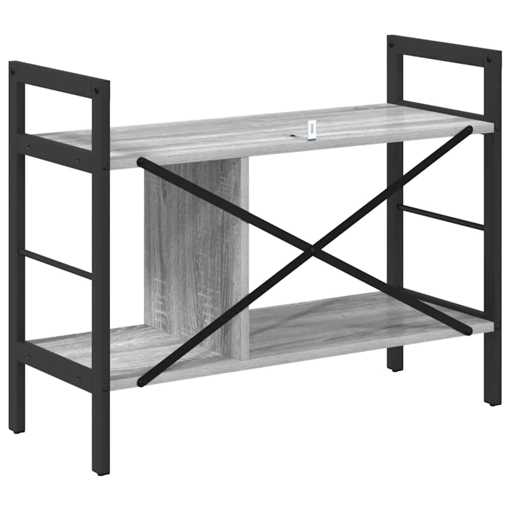Knjižna polica 3 nivojev 75 x 30 x 58,5 cm Inženirski les - slika 7