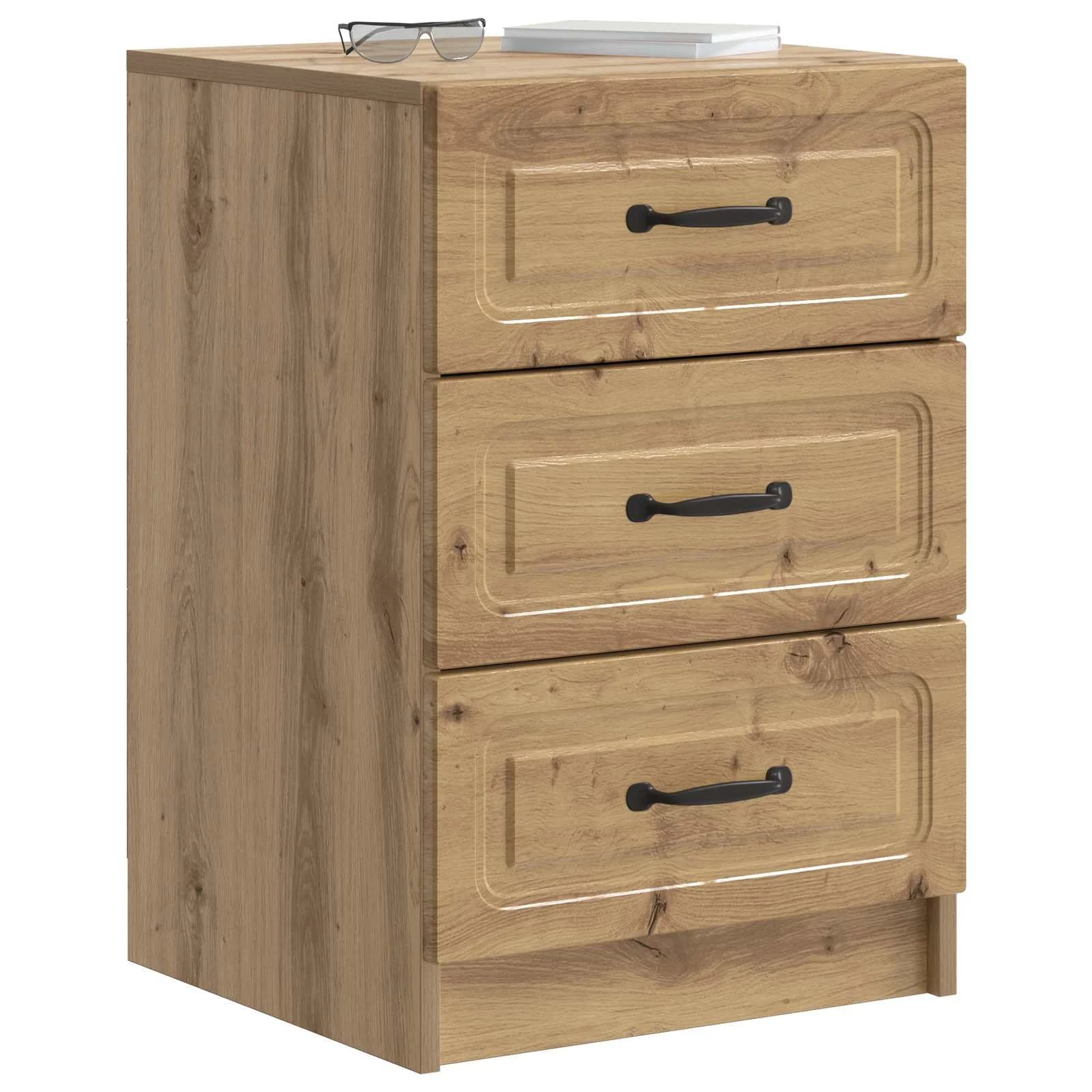 Nočna omarica Artisan hrast 43 x 41 x 63,5 cm Inženirski les - slika 3