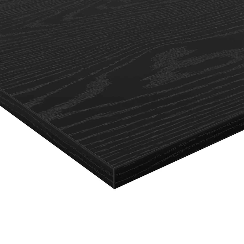 Polica za knjige 3 nivojev 4 kos 100 x 20 x 1,5 cm Črna - slika 9