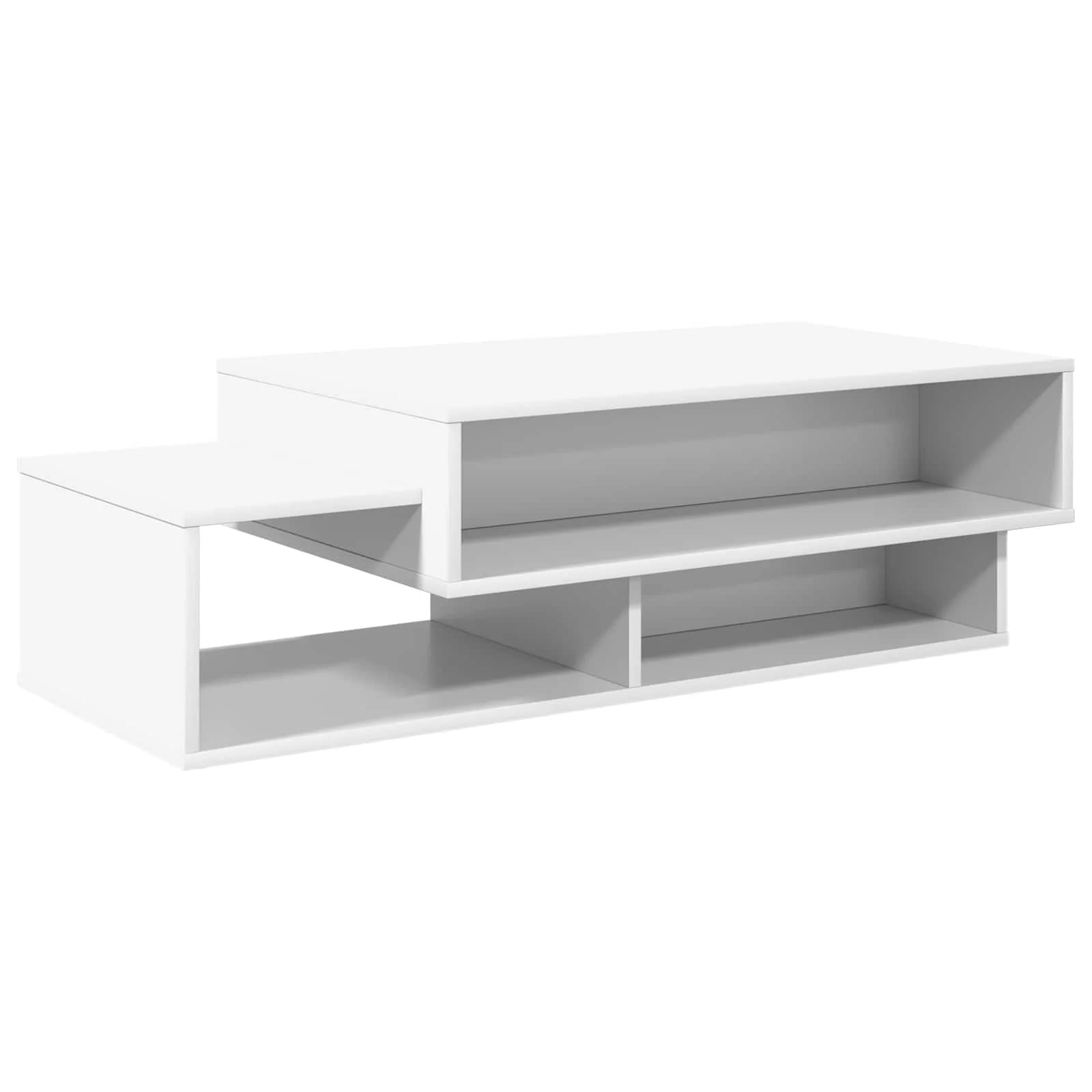 Klubska miza Bela 105 x 50 x 32,5 cm Inženirski les - slika 2