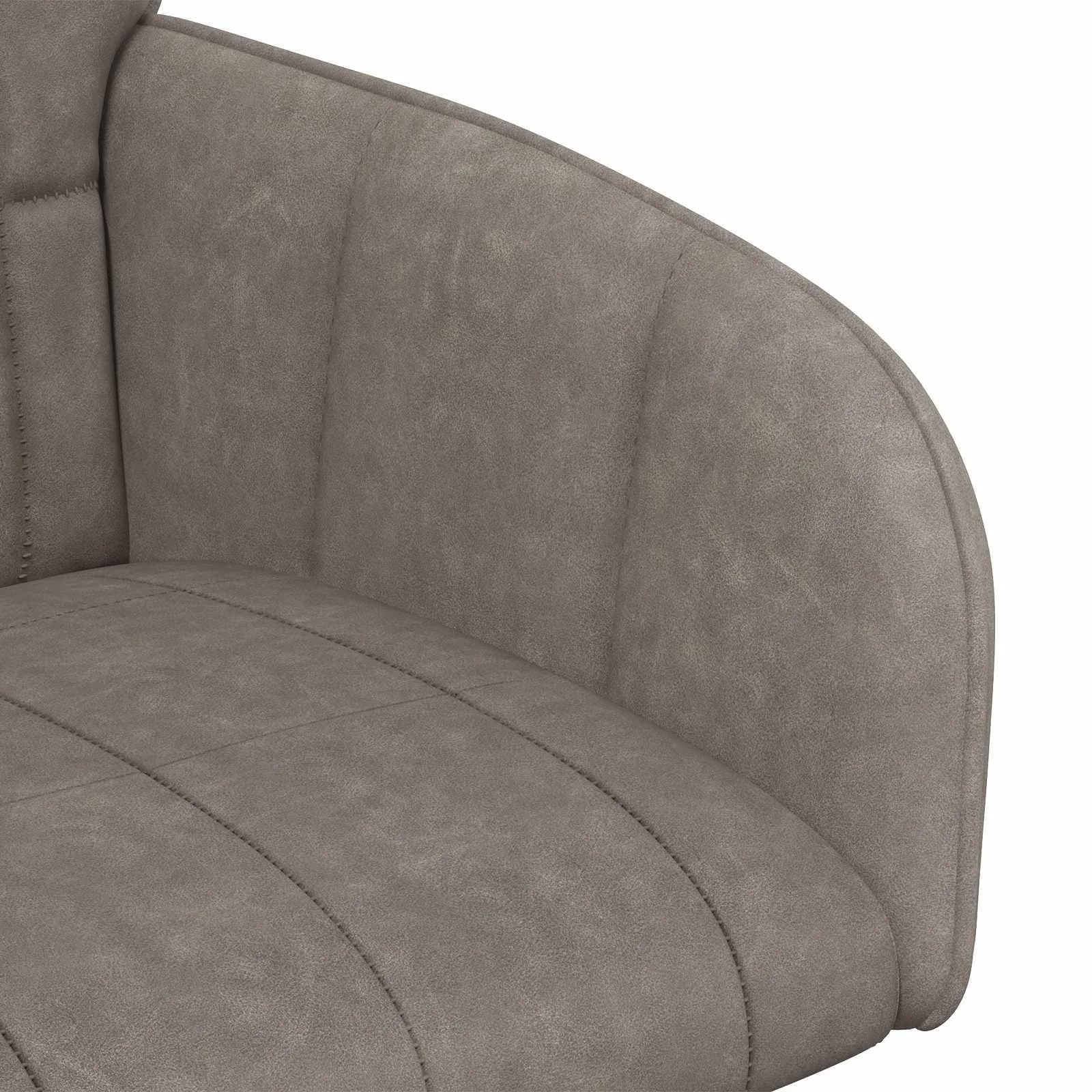 Jedilni stoli 2 kos Umetno usnje Siva 57 x 50 x 85 cm - slika 6