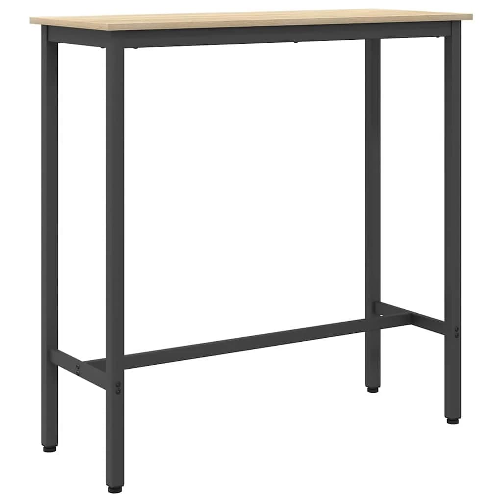 miza Sonoma hrast 100 x 40 x 100,5 cm Inženirski les in jeklo - slika 7