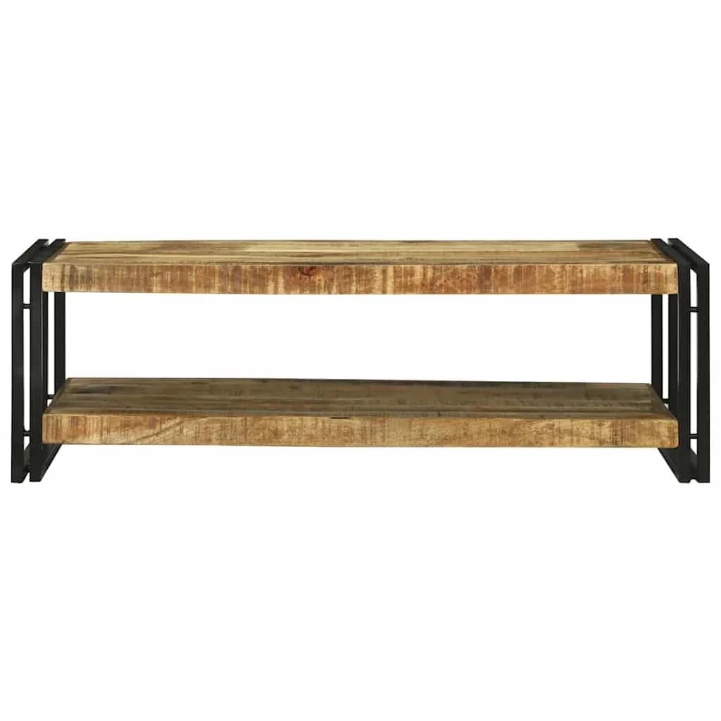 Klubska miza Rjava 120 x 50 x 38 cm Masiven les manga - slika 3