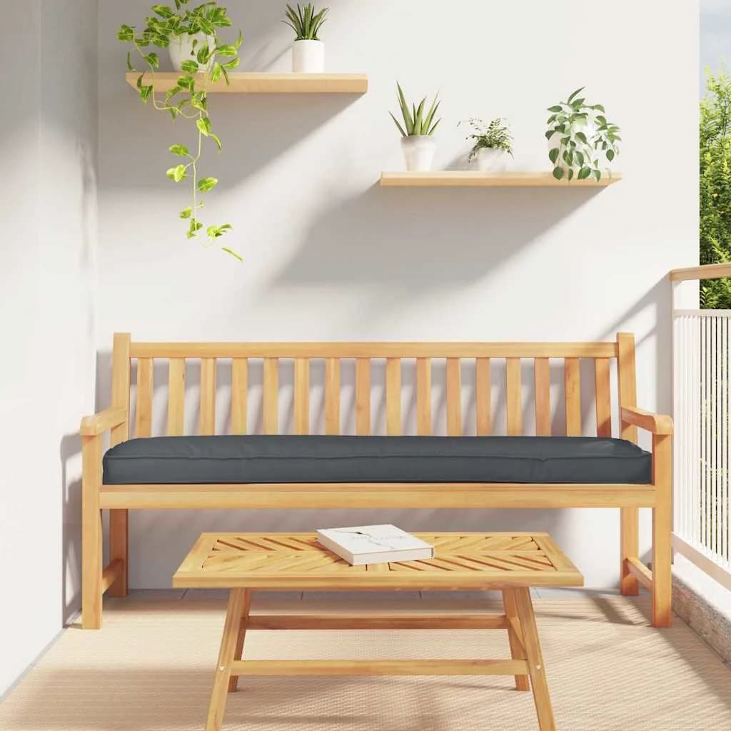 Blazina za palete Antracit 200 x 40 x 8 cm Oxford blago