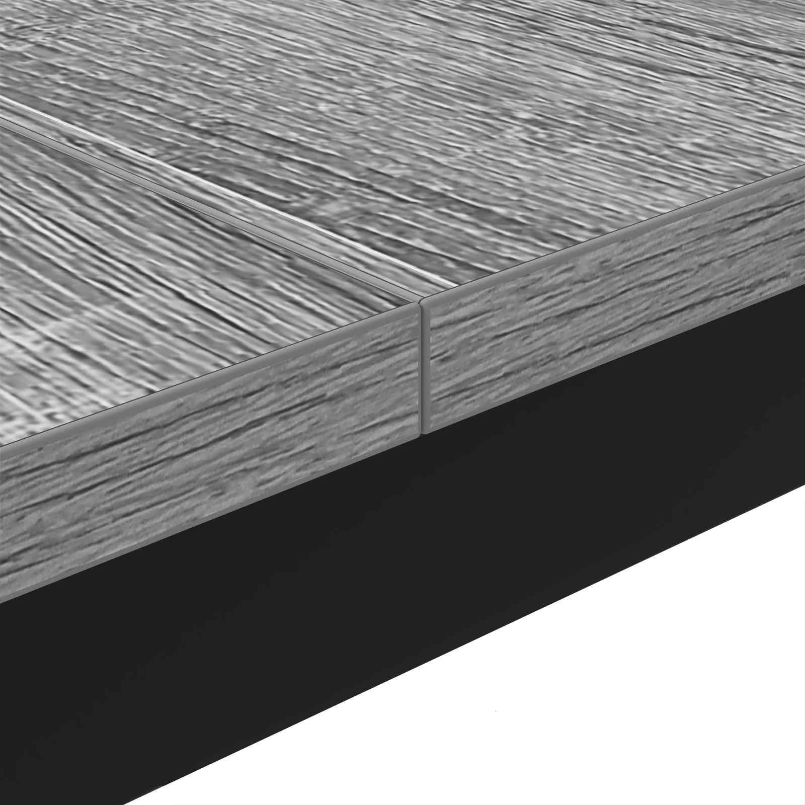 Klubska miza Siva Sonoma 100 x 100 x 45 cm Inženirski les - slika 8