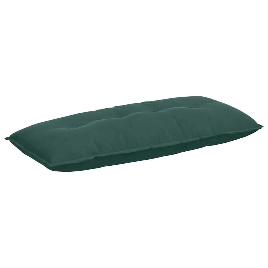 Poglavni vzglavnik Temno zelena 120 x 50 cm Žametna tkanina - slika 2