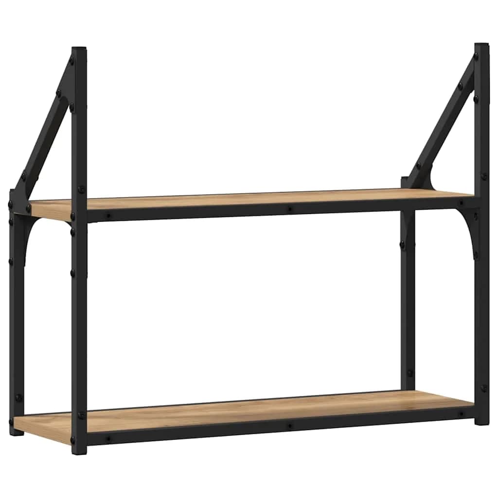 Stenska polica Montaža za steno artisan hrast 60 x 21 x 51 cm - slika 7