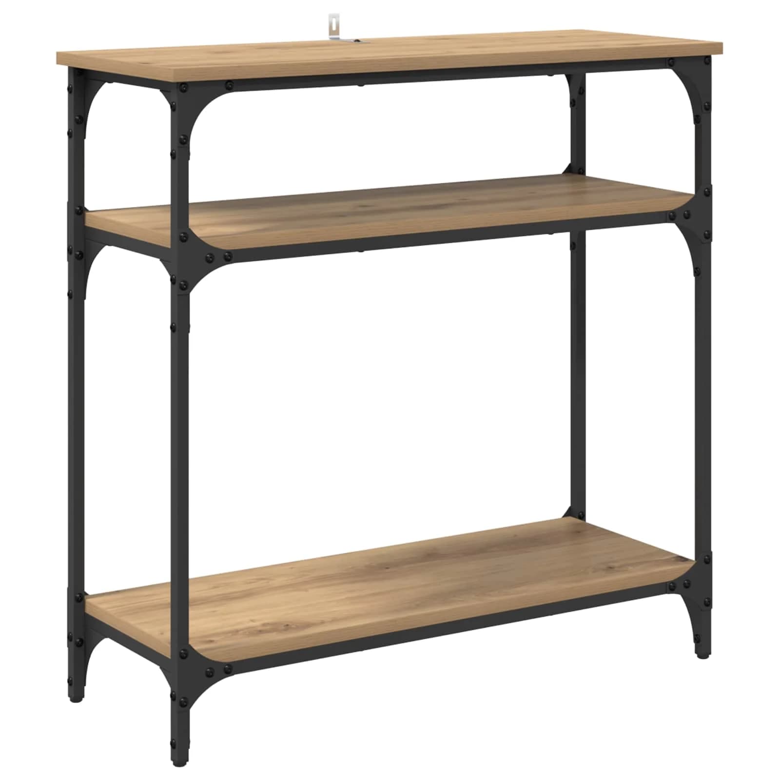 Konzolna miza Umetni hrast 75 x 29 x 75 cm Inženirski les - slika 2