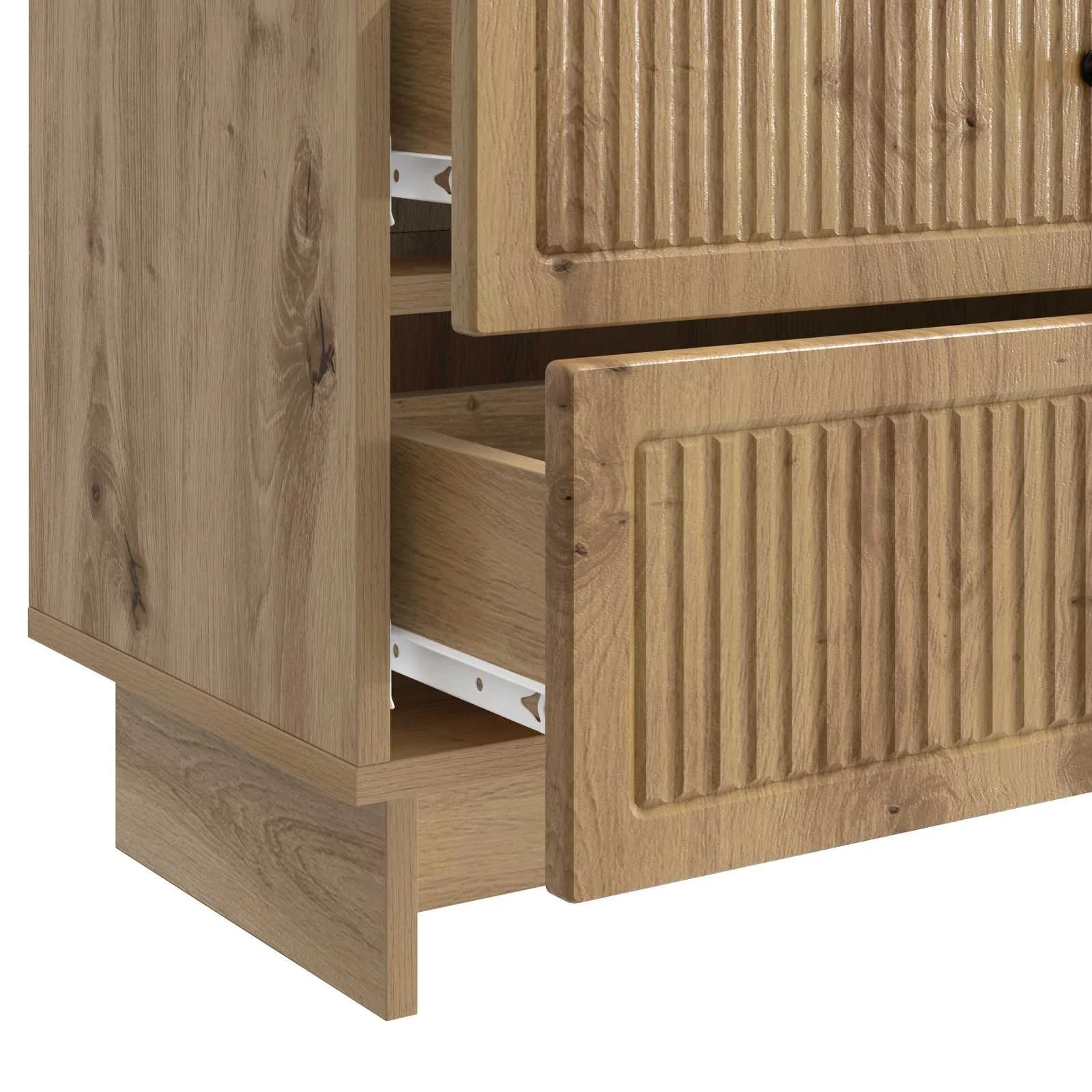 Nočna omarica Artisan hrast 62 x 34,5 x 47,5 cm Inženirski les - slika 9