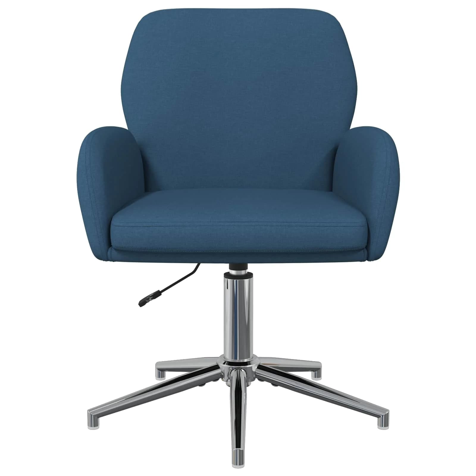 Vrteči pisarniški stoli 4 kos 54 x 58 x 90 cm Modra Blago - slika 3