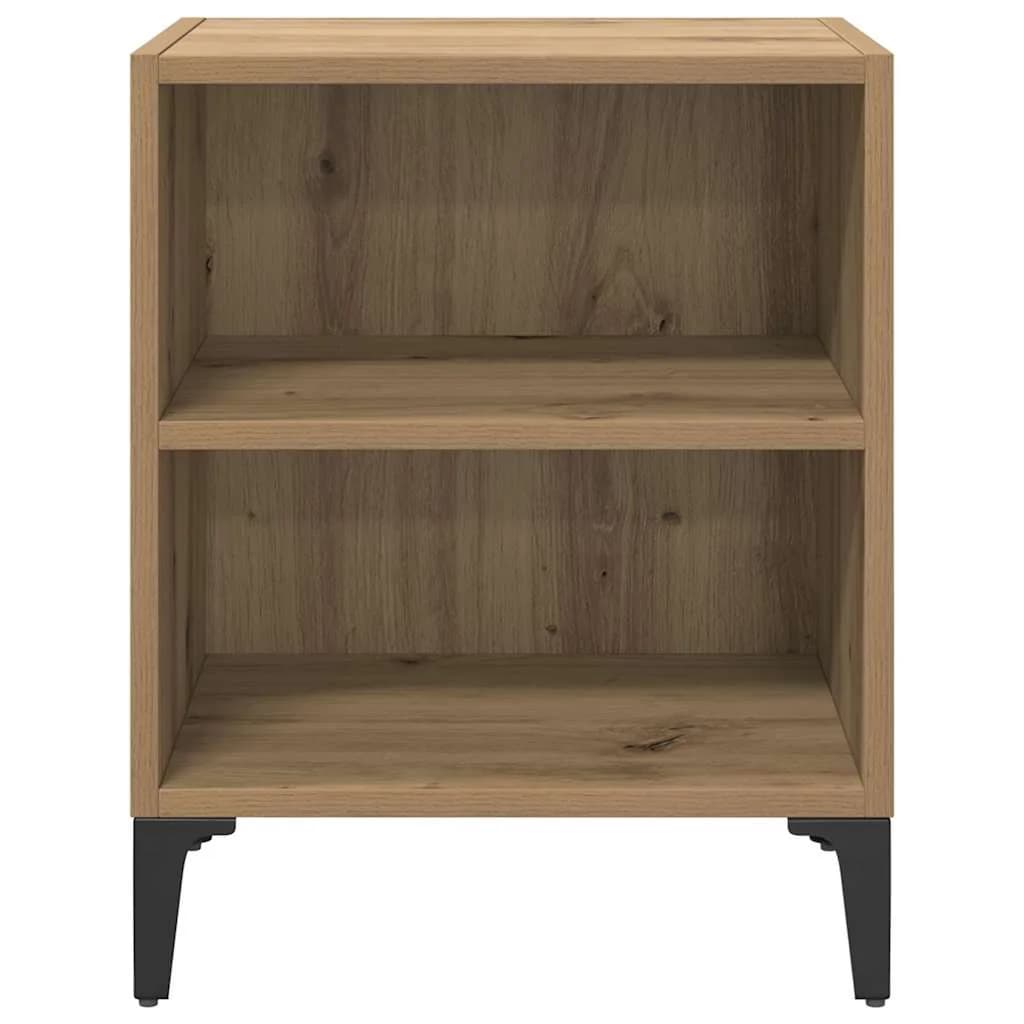 Nočna omarica Umetni hrast 40 x 30 x 50 cm Inženirski les - slika 5