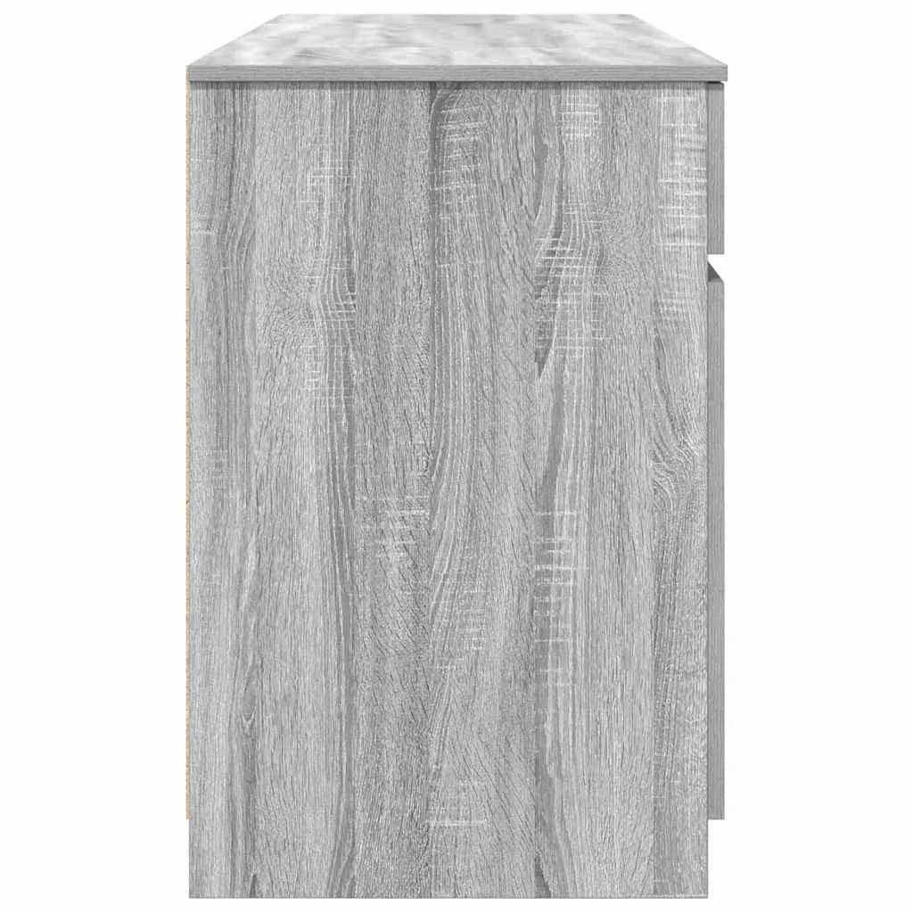 Miza Siva sonoma Inženirski les 140 x 49 x 76 cm - slika 8