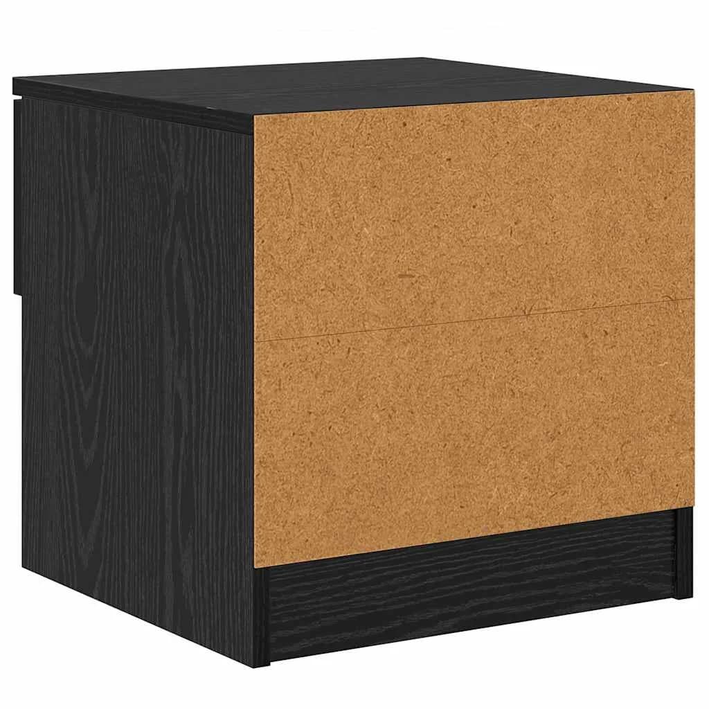 Posteljna omarica 2 kos Črna Orehovina 40 x 39 x 40cm - slika 9