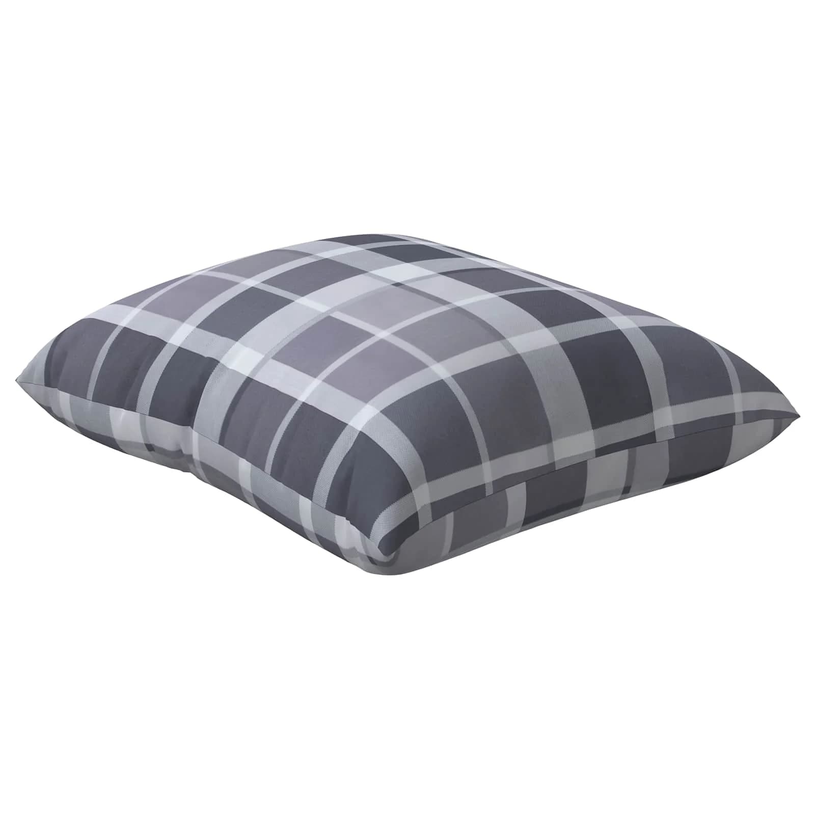 Zunanja blazina 4 kos Blago Siv karirani 60 x 60 cm - slika 4