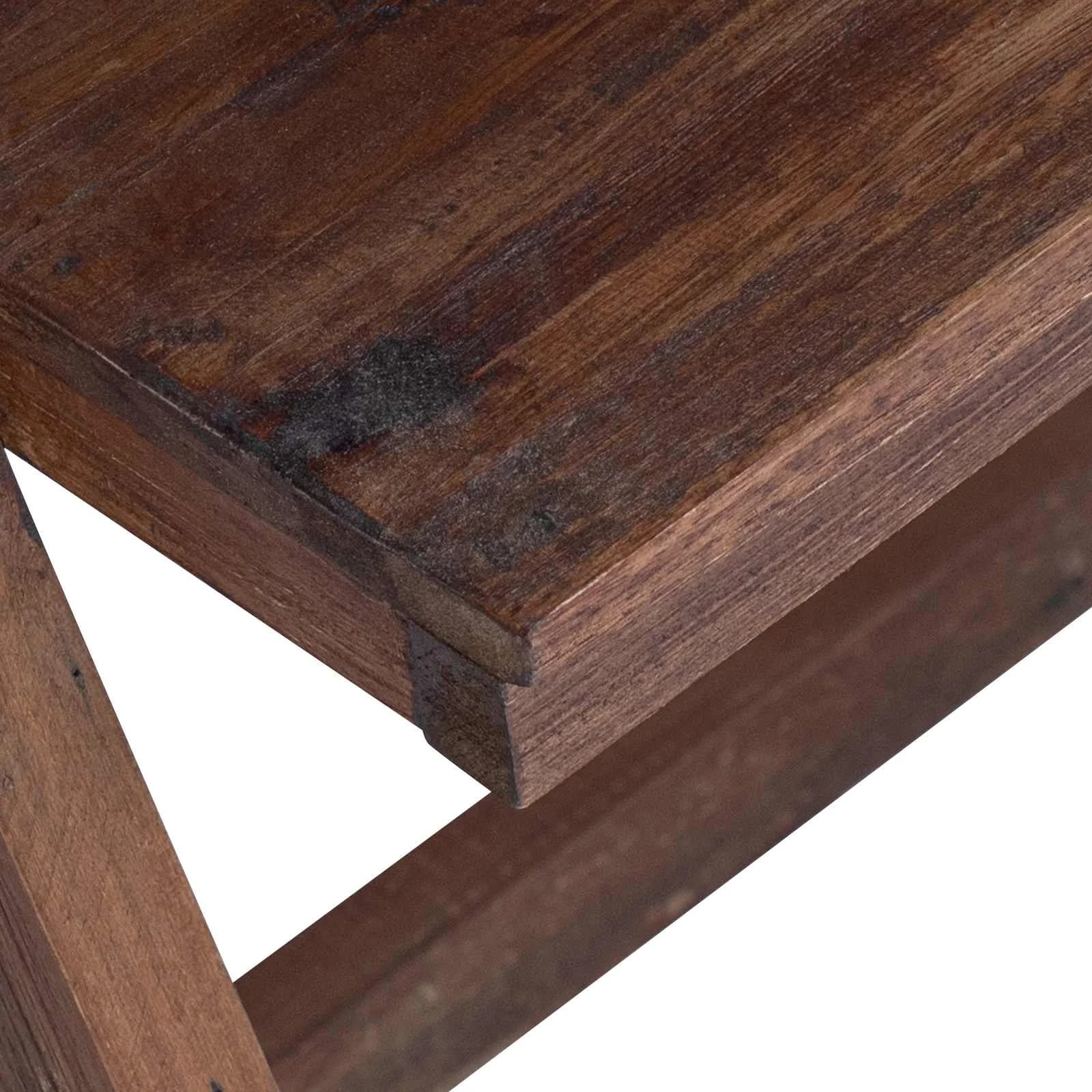 Miza Rjava 90 x 50 x 103 cm Trdna obnovljena les - slika 7