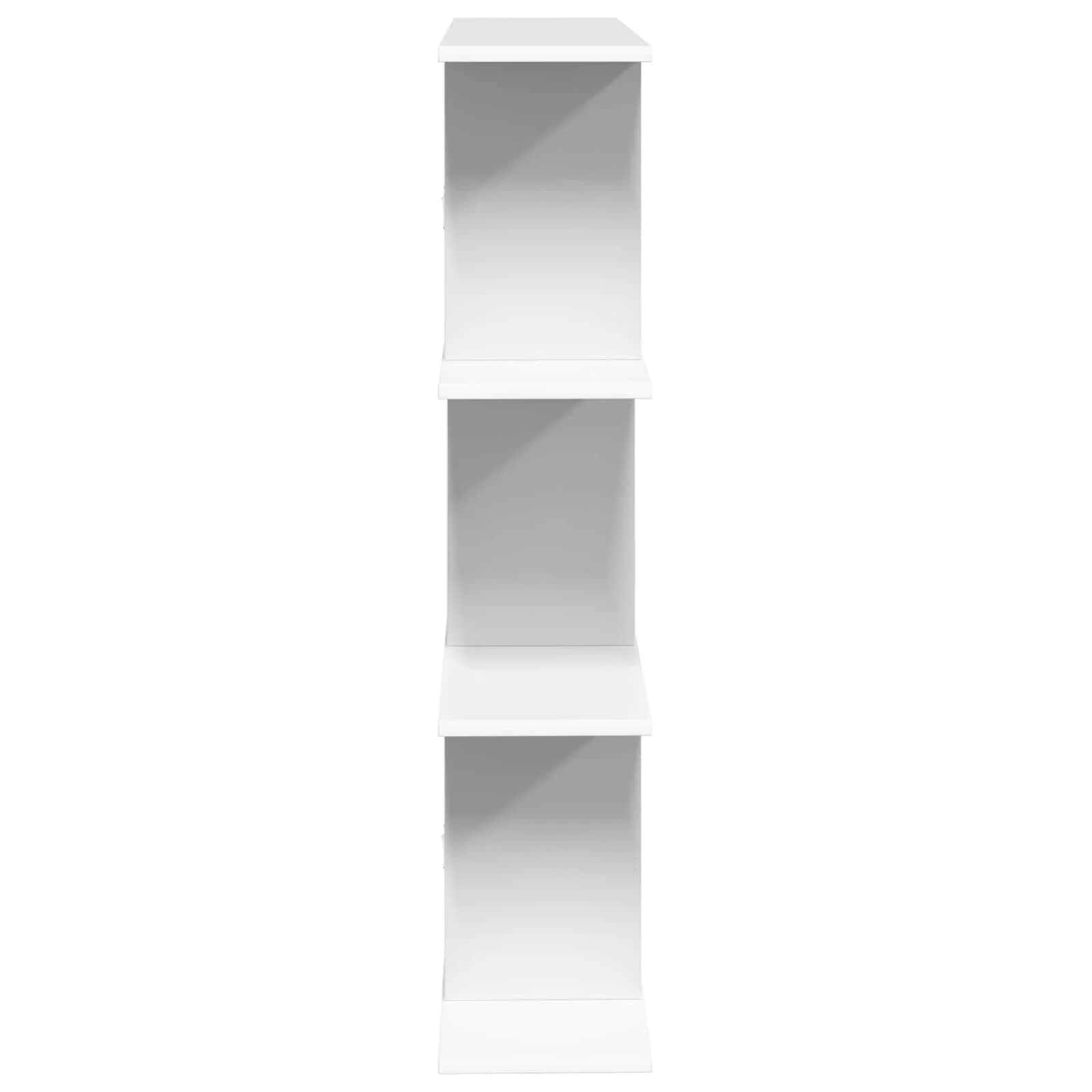 Stenska polica Bela 102 x 20 x 96 cm Inženirski les - slika 5