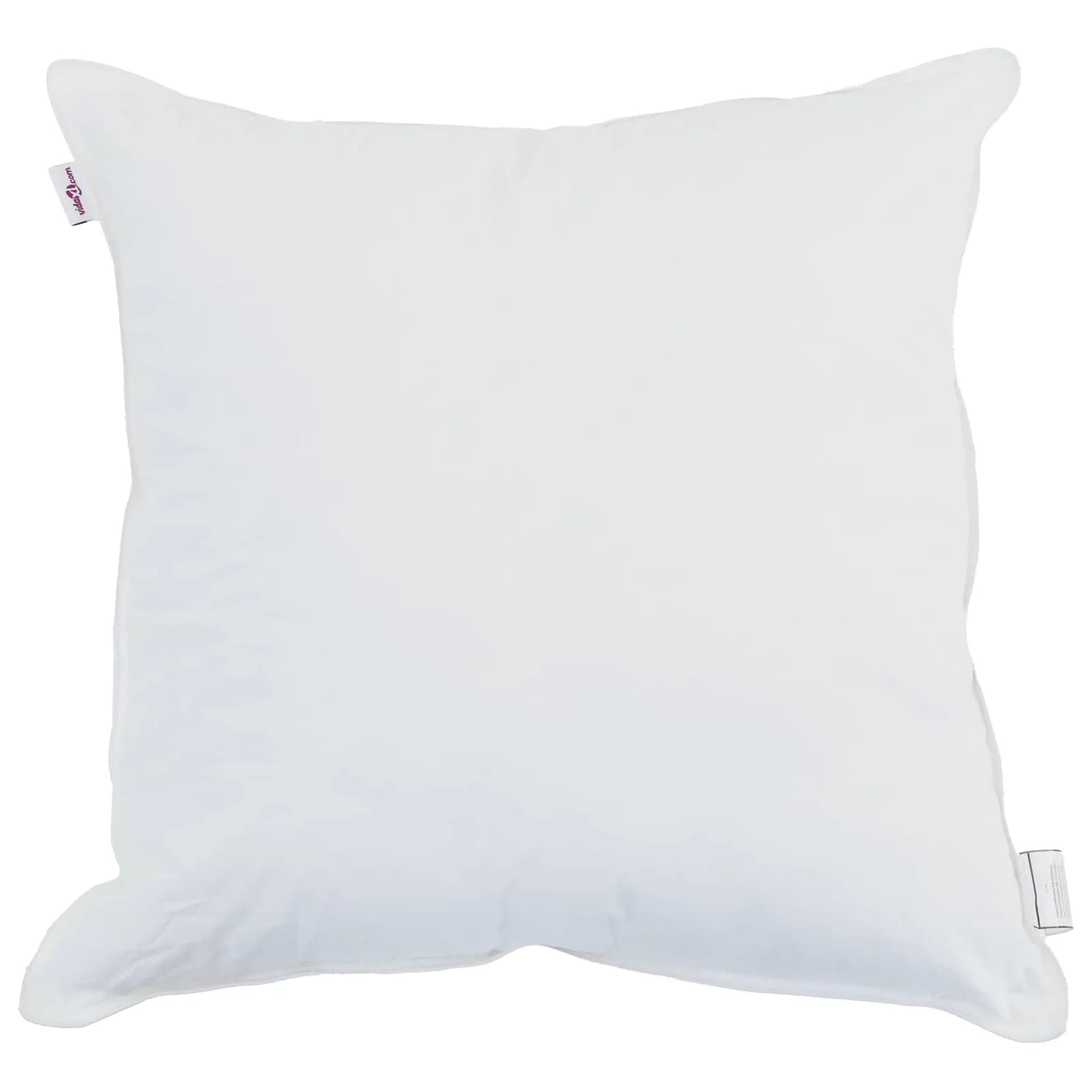 Vzglavnik 2 kos 50 x 50 cm Bombaž Bela - slika 2